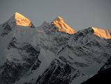 34 Gasherbrum II, Gasherbrum III North Faces At Sunset From Gasherbrum North Base Camp In China